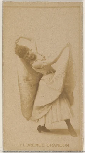 Florence Brandon, from the Actors and Actresses series (N45, Type 8) for Virginia Brights Cigarettes by Allen & Ginter, photograph, 1885-1891
