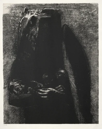 It Is the Devil, Bearing Beneath His Two Wings the Seven Deadly Sins by Odilon Redon, print, 1888
