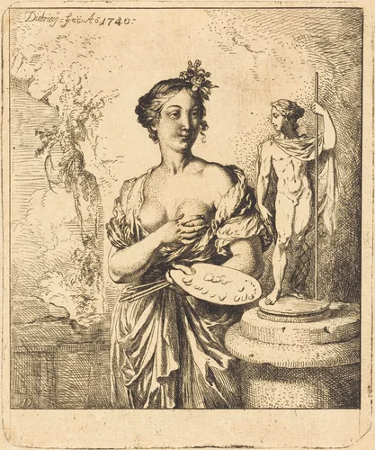 Painting by Christian Wilhelm Ernst Dietrich, print, 1740
