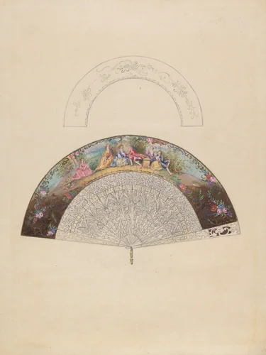 Fan by Jessie M Benge, index of american design, 1936