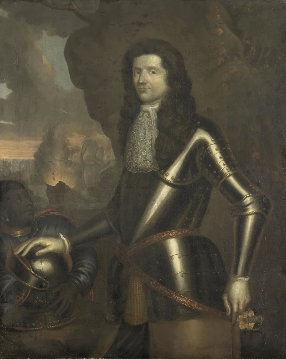 Portrait of an Admiral, probably Willem van Ewijck by anonymous, painting, 1680