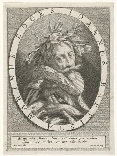 Portret van Giovanni Baptista Marini by Unknown, print, 1590-1632