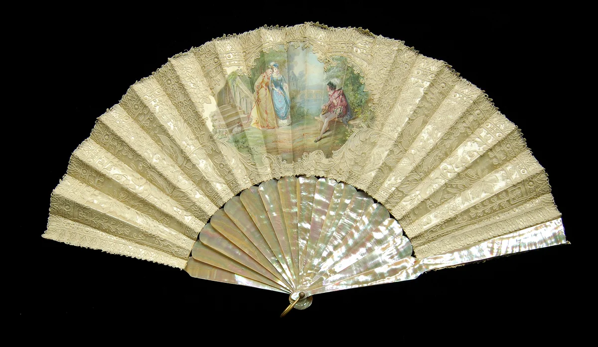 Fan by L. Langelier, artwork, 1880-1889