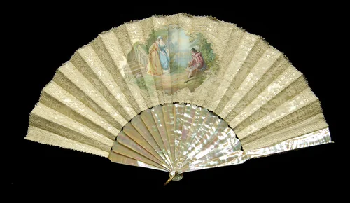 Fan by L. Langelier, artwork, 1880-1889