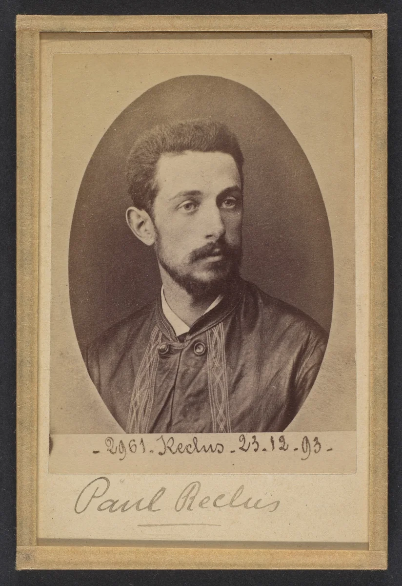 Reclus. Paul. Pas d'informations sur la fiche. 23/12/93 by Alphonse Bertillon, photograph, 1893