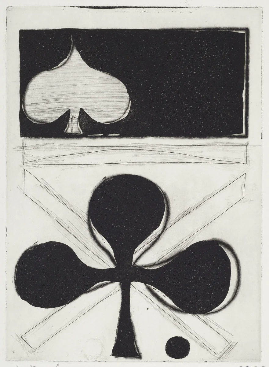 Untitled (Spade and Club) by Richard Diebenkorn, print, 1977