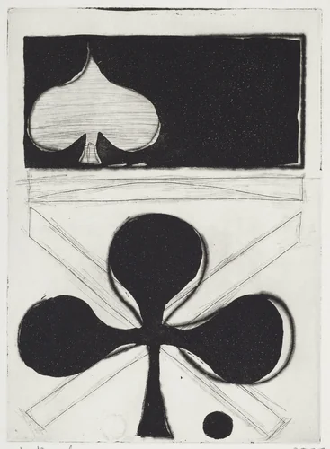 Untitled (Spade and Club) by Richard Diebenkorn, print, 1977