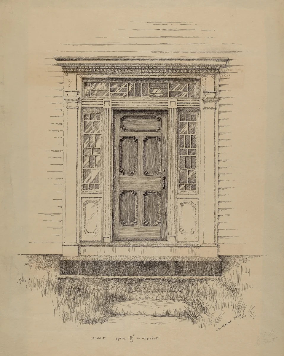 Doorway by Jerome Hoxie, index of american design, 1936