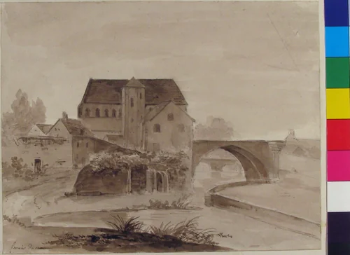 Eglise St. André, Chartres by Charles Fournier des Ormes, drawing, 1790-1850