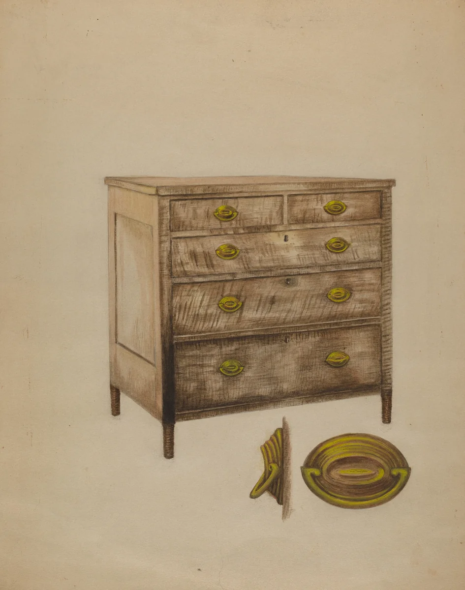 Chest by Eva Wilson, index of american design, 1937