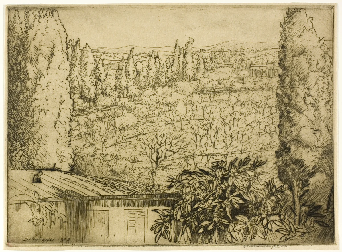 Tuscany by Donald Shaw MacLaughlan, print, 1909