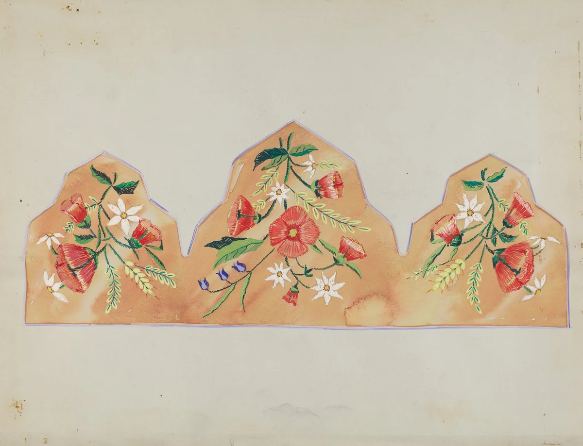 Textile by American 20th Century, index of american design, 1935-1942