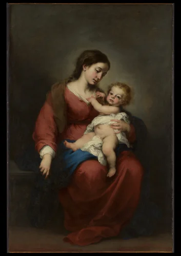 Virgin and Child by Bartolomé Estebán Murillo, painting, 1670-1679