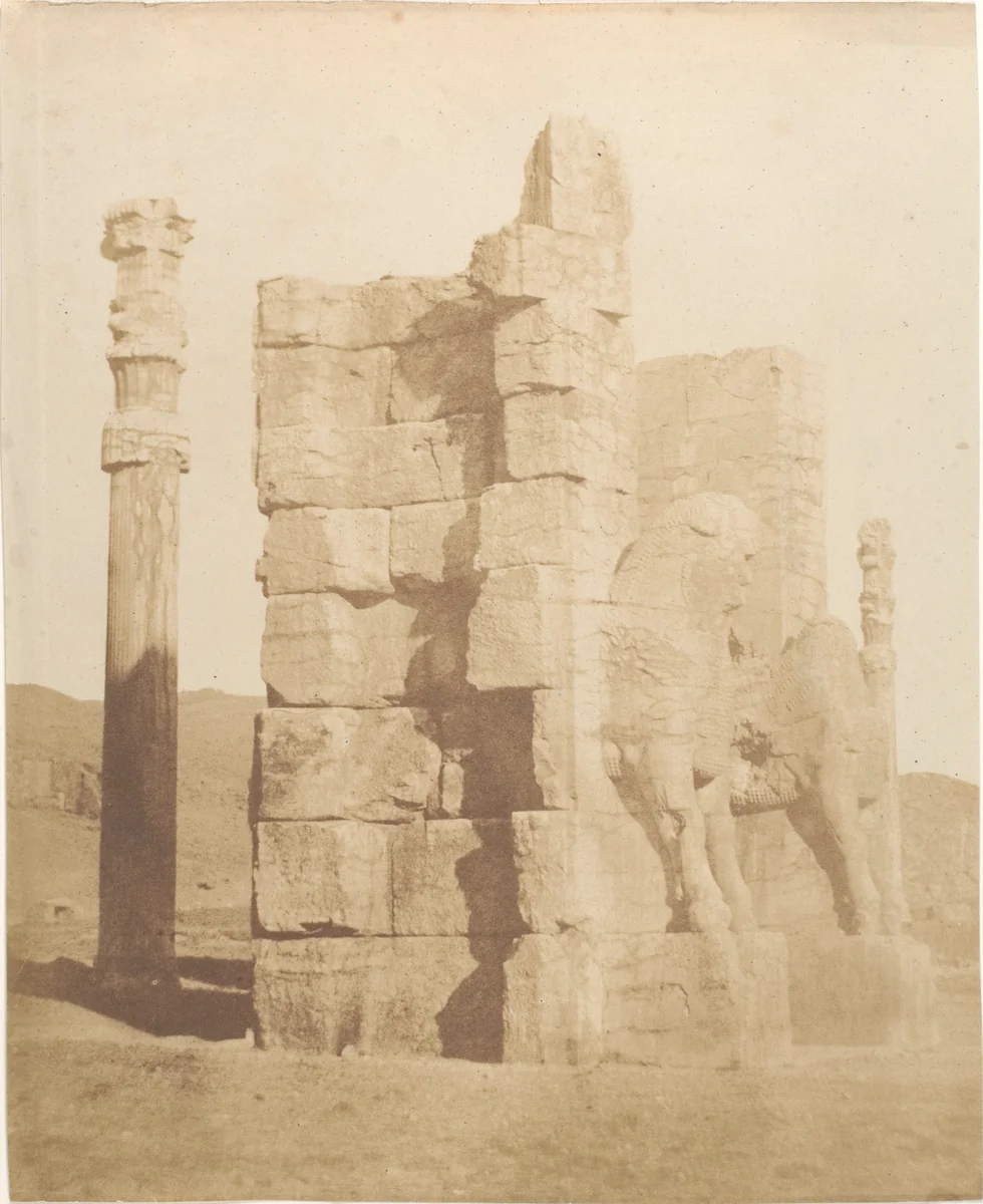 Porta d'entrata alla ruine de Persepolis by Luigi Pesce, photograph, 1858