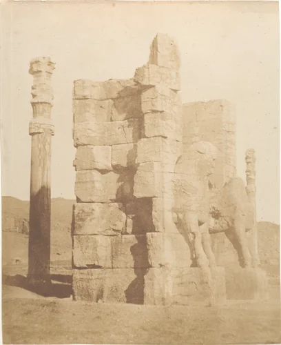 Porta d'entrata alla ruine de Persepolis by Luigi Pesce, photograph, 1858