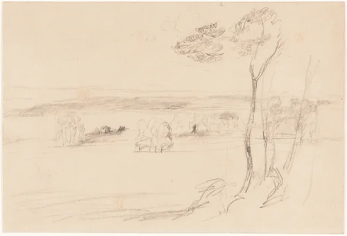 Trouville-sur-Mer by Randolph Caldecott, drawing, 1879