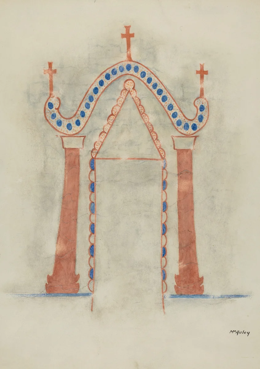 Wall Painting by William McAuley, index of american design, 1938