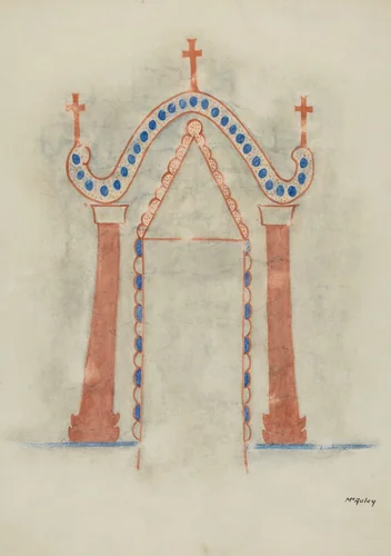 Wall Painting by William McAuley, index of american design, 1938