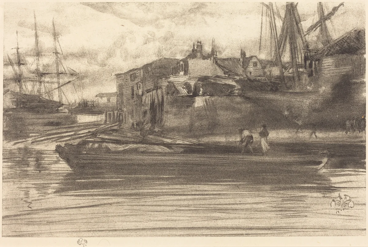 Limehouse by James McNeill Whistler, print, 1878
