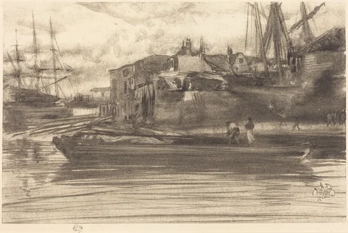 Limehouse by James McNeill Whistler, print, 1878