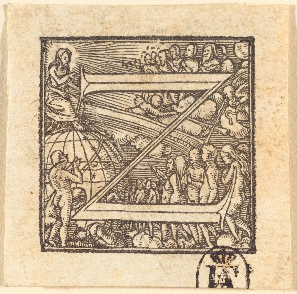Letter Z by Hans Lützelburger, print, 1518-1528