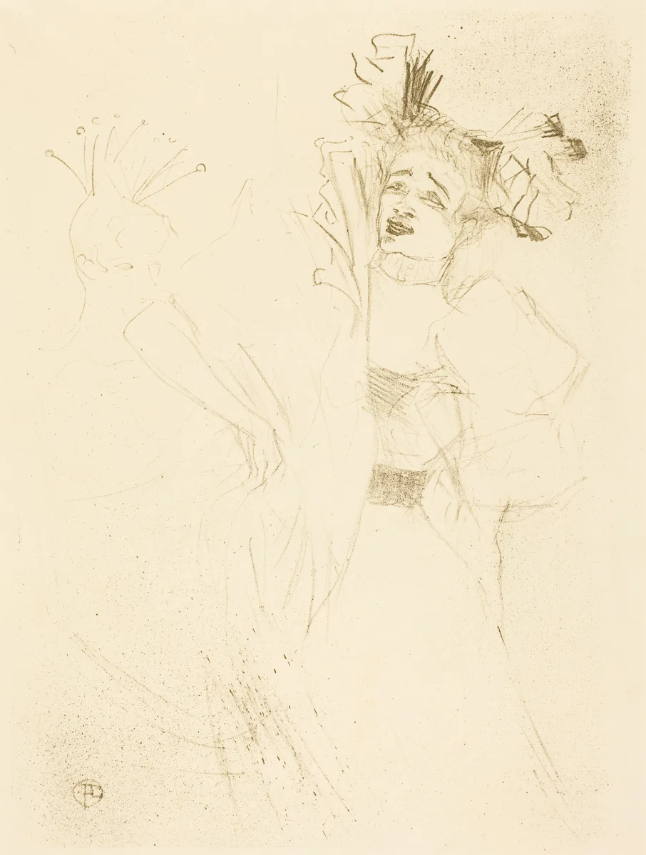 Lender Full Face in "Chilperic" (Lender de face dans "Chilpéric") by Henri de Toulouse-Lautrec, print, 1895