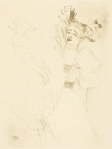 Lender Full Face in "Chilperic" (Lender de face dans "Chilpéric") by Henri de Toulouse-Lautrec, print, 1895