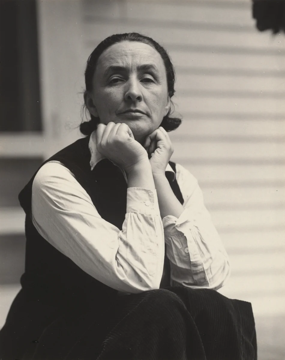 Georgia O'Keeffe by Alfred Stieglitz, photograph, 1936