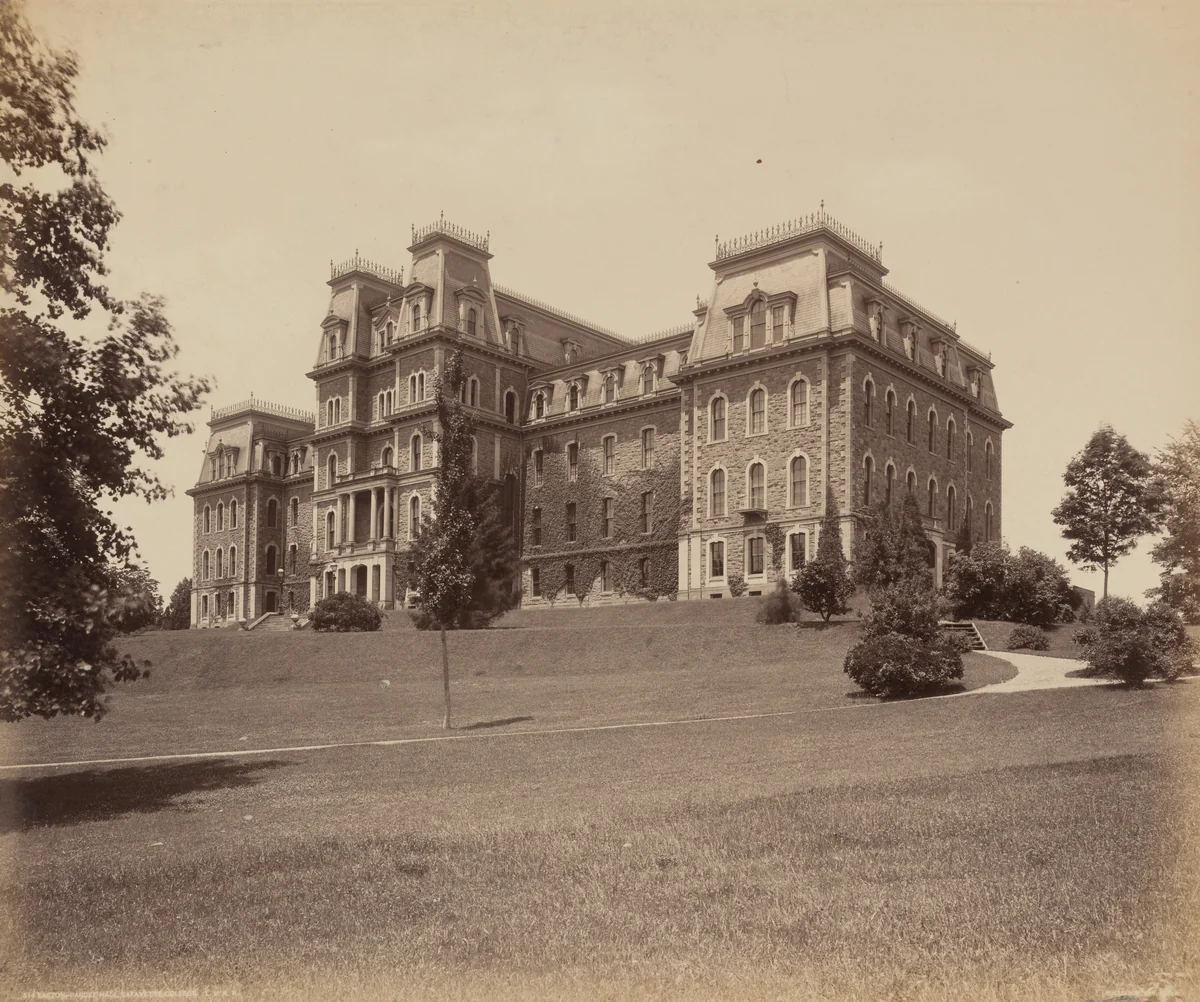 Easton, Pardee Hall, Lafayette College by William H. Rau, photograph, 1890-1900