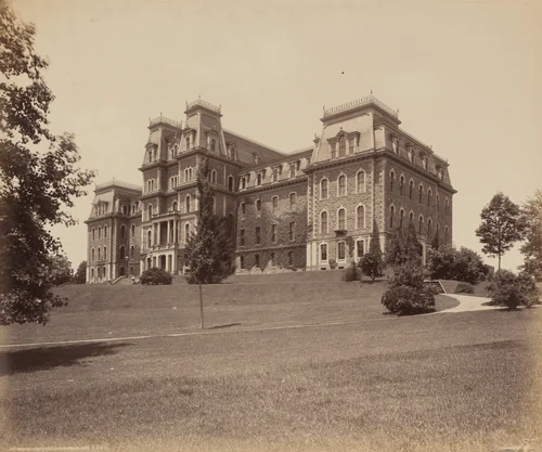 Easton, Pardee Hall, Lafayette College by William H. Rau, photograph, 1890-1900
