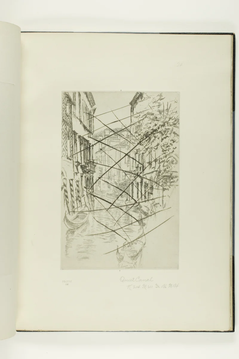Quiet Canal by James McNeill Whistler, print, 1879-1880