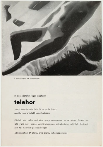 telehor, Internationale Zeitschrift für optische Kultur by László Moholy-Nagy, design, 1936