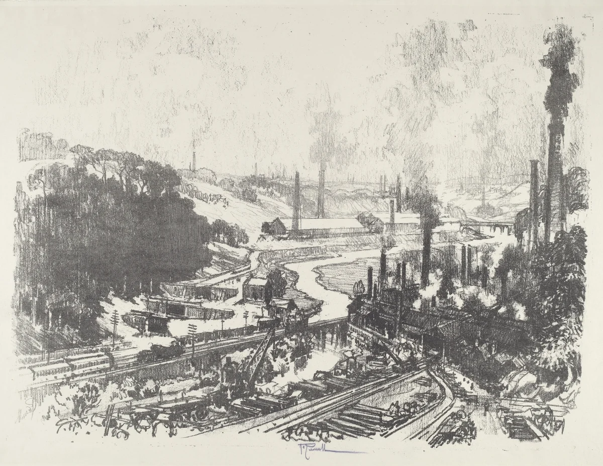 Munition Works by Joseph Pennell, print, 1916