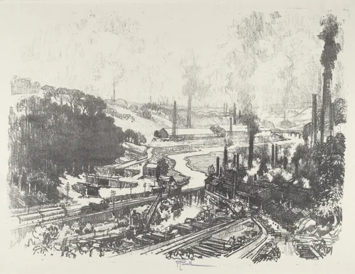 Munition Works by Joseph Pennell, print, 1916
