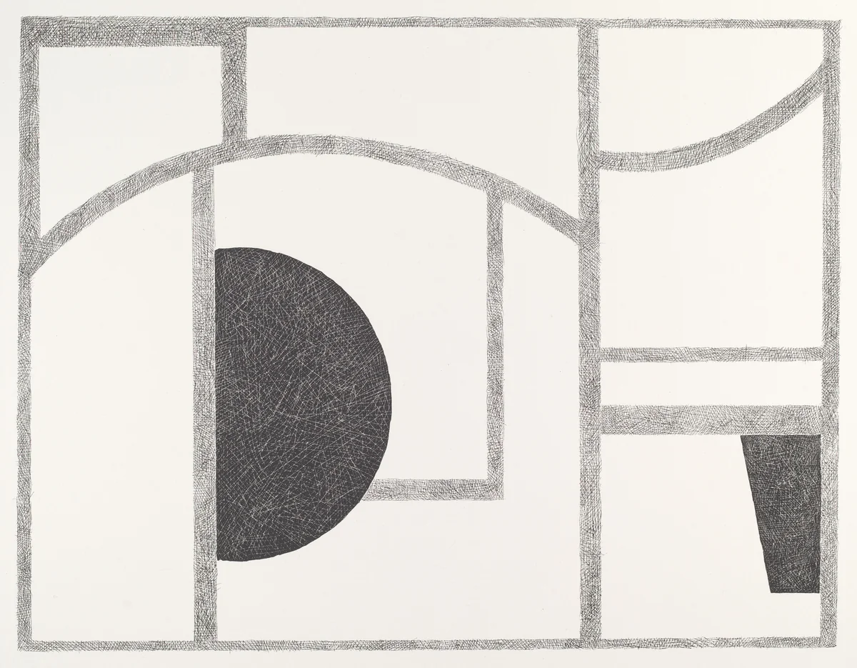 Lunar Series #3 by Dorothy Dehner, print, 1970