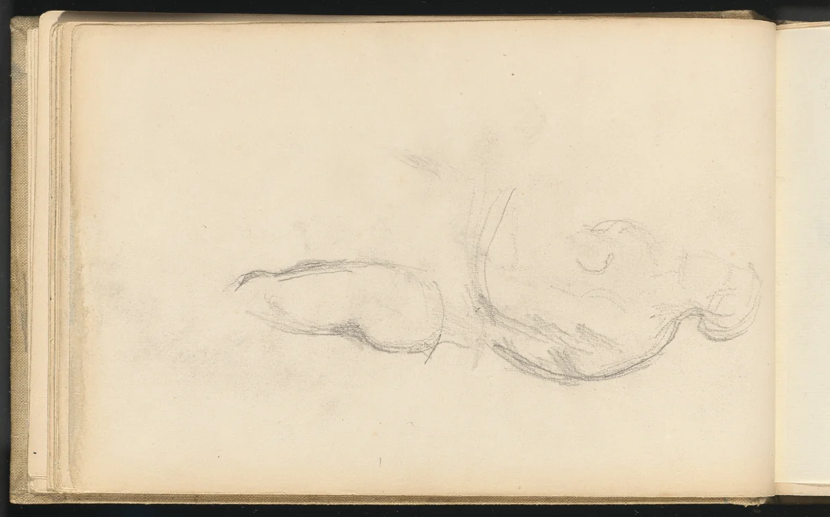 Study of the Allegorical Figure of Health in Rubens' "The Birth of Louis XIII" by Paul Cezanne, drawing, 1880-1883