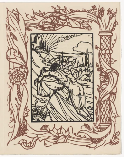 Plate (page 229) from Les Petites Fleurs de St. François (The Little Flowers of St. Francis) by Émile Bernard, illustrated book, 1928