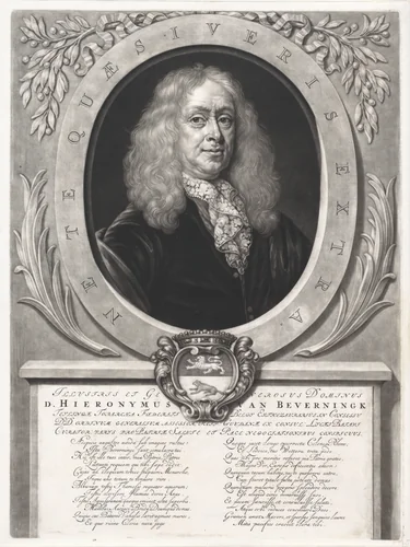 Portret van Hieronymus van Beverningk by Abraham Bloteling, print, 1652-1690