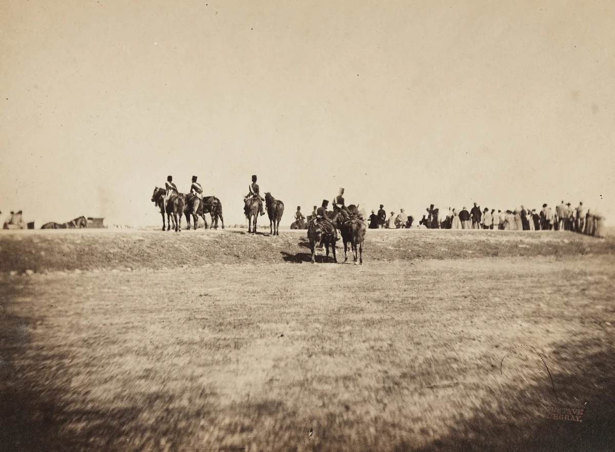 Untitled from the portfolio Souvenirs du Camp de Chalons by Gustave Le Gray, photograph, 1857