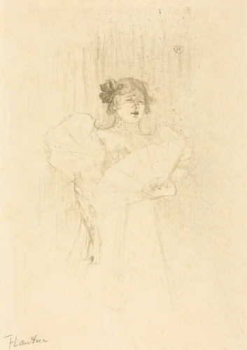 Luce Myres Full Face (Luce Myrès, de face) by Henri de Toulouse-Lautrec, print, 1895