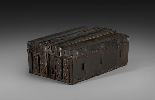 Coffret with Woodcut of Saint Veronica's Vernicle by Hans Burgkmair, print, 1504-1520