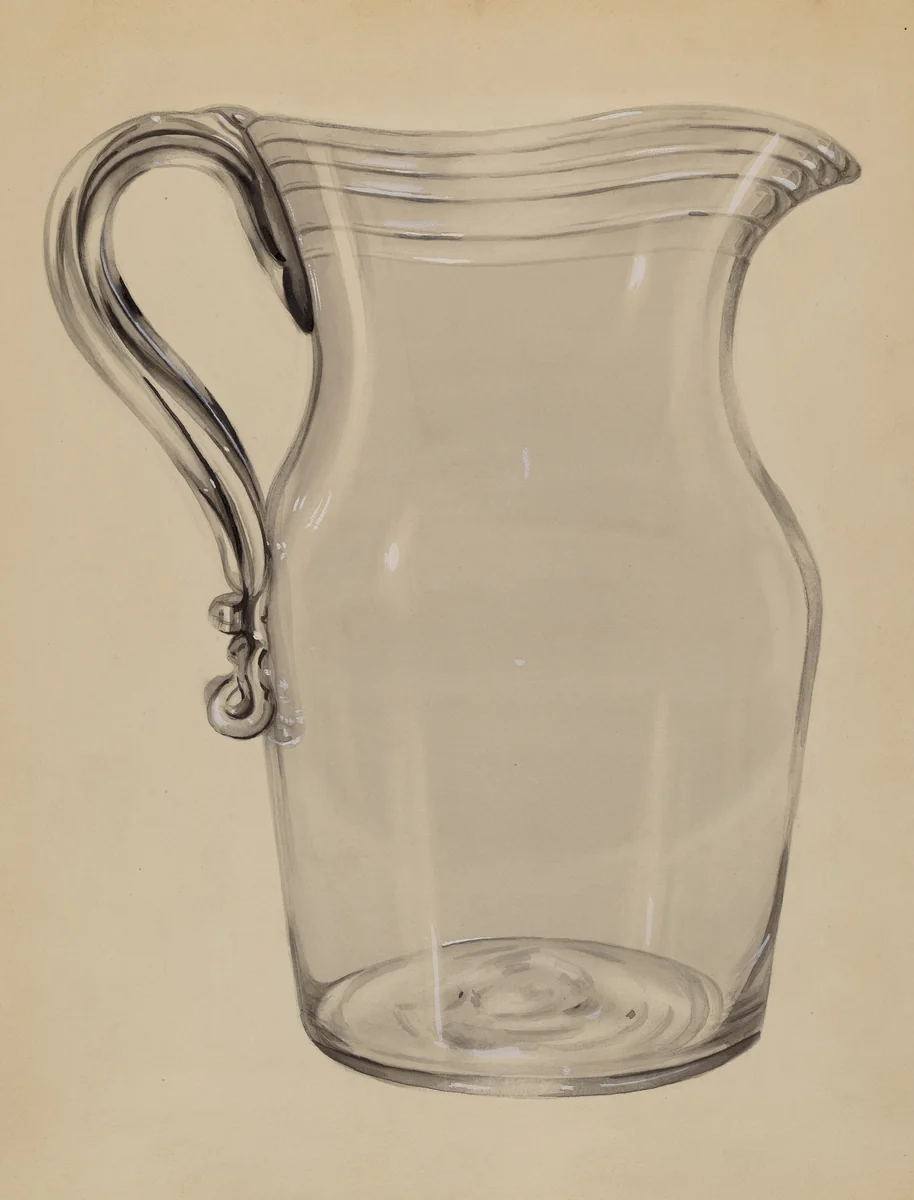 Water Pitcher by John Tarantino, index of american design, 1936