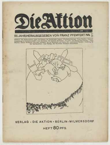 Die Aktion, vol. 8, no. 47/48 by Lisa Pasedag, periodical, 1918