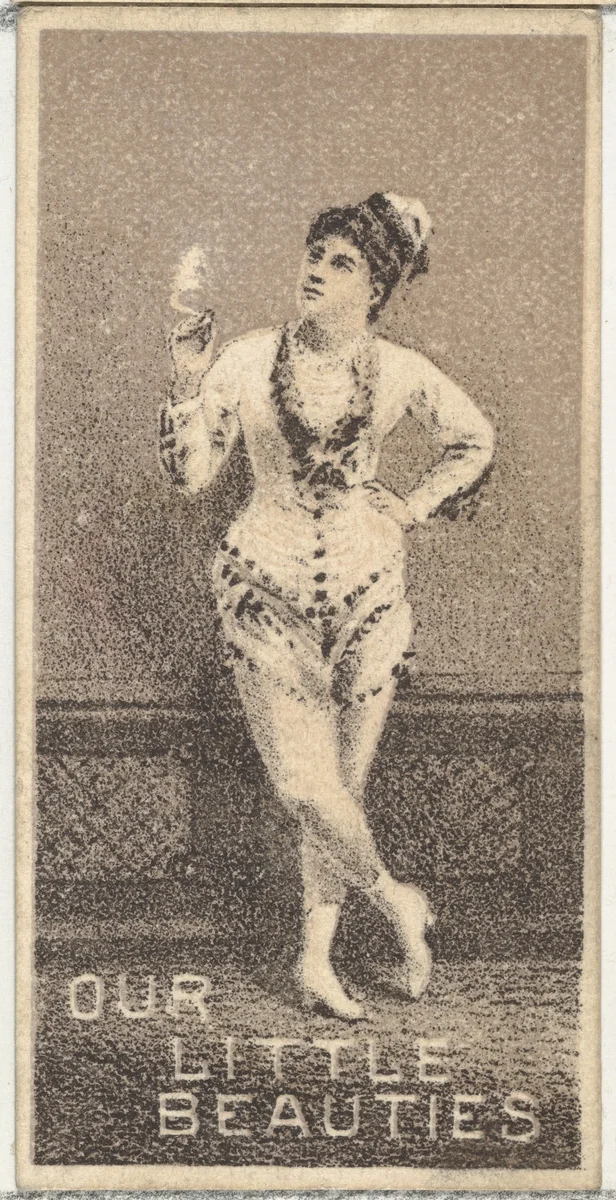 From the Actresses series (N57) promoting Our Little Beauties Cigarettes for Allen & Ginter brand tobacco products by Allen & Ginter, print, 1890