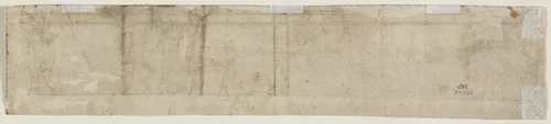 Partial Architectural Study (verso) by Unknown, drawing, 1500-1550