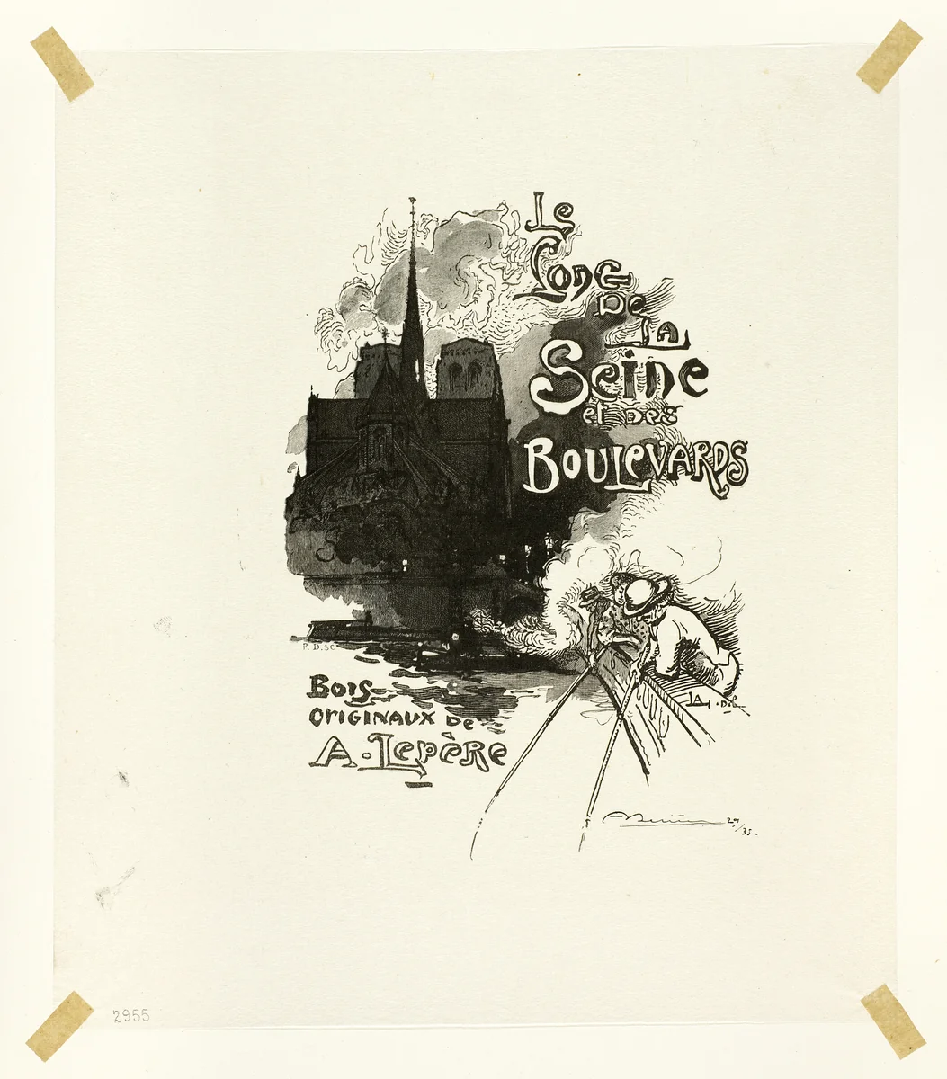 Frontispiece to Le Long de la Seine et des Boulevards by Pierre Desmoulins, print, 1910