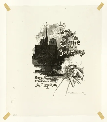 Frontispiece to Le Long de la Seine et des Boulevards by Pierre Desmoulins, print, 1910