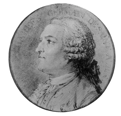 Portrait of Charles Germain de Saint-Aubin