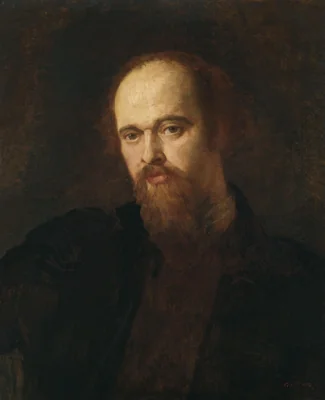 Portrait of Dante Gabriel Rossetti, British artist (1828-1882)