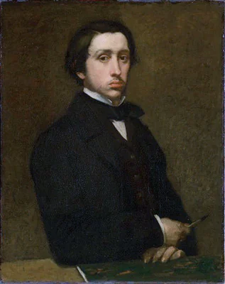Portrait of Edgar Degas, French artist (1834-1917)